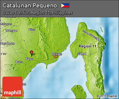 Physical Map of Catalunan Pequeno