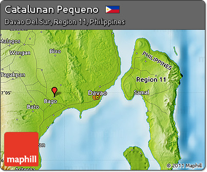 Physical Map of Catalunan Pequeno