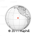 Where is the area around 6° 59' 36" N, 126° 34' 29" W located? Outline Map of the Area around 6° 59' 36" N, 126° 34' 29" W, rectangular outline