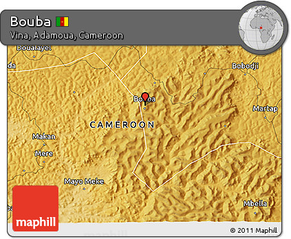 Physical 3D Map of Bouba
