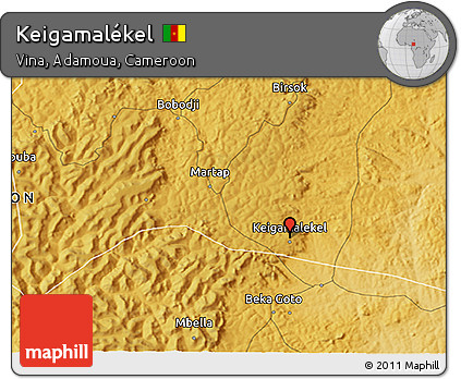 Physical 3D Map of Keigamalékel