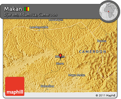 Physical 3D Map of Makan