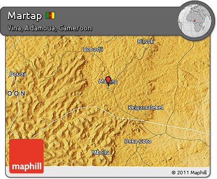 Physical 3D Map of Martap
