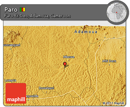 Physical 3D Map of Paro