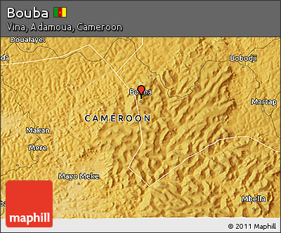 Physical 3D Map of Bouba
