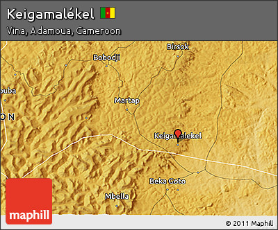 Physical 3D Map of Keigamalékel