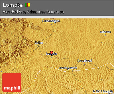 Physical 3D Map of Lompta
