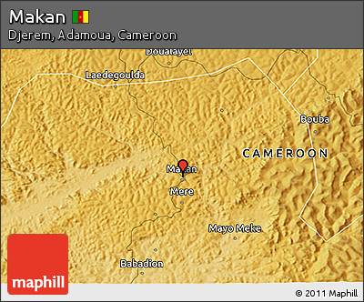 Physical 3D Map of Makan