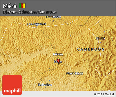 Physical 3D Map of Méré