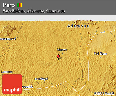 Physical 3D Map of Paro