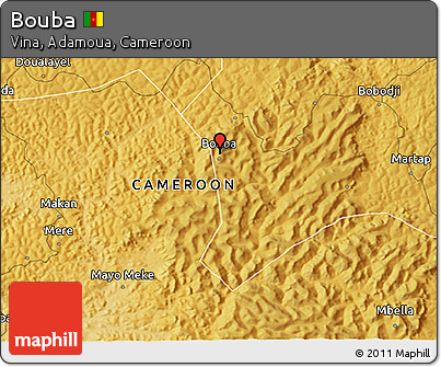 Physical 3D Map of Bouba