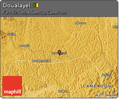Physical 3D Map of Doualayel