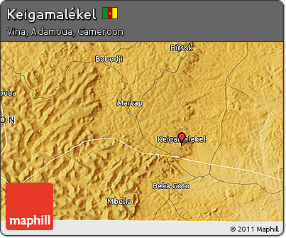 Physical 3D Map of Keigamalékel