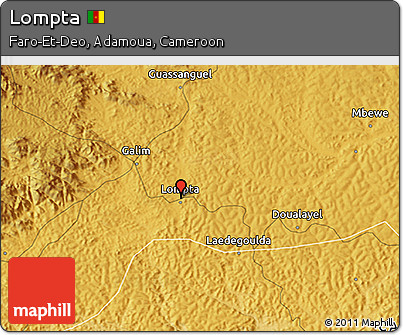 Physical 3D Map of Lompta
