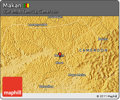 Physical 3D Map of Makan