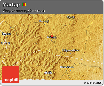 Physical 3D Map of Martap