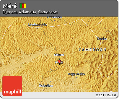 Physical 3D Map of Méré
