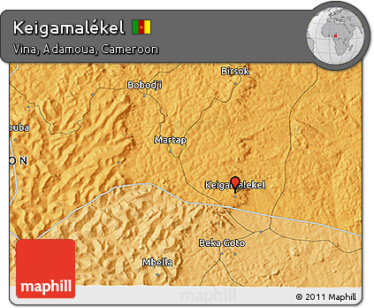 Political 3D Map of Keigamalékel