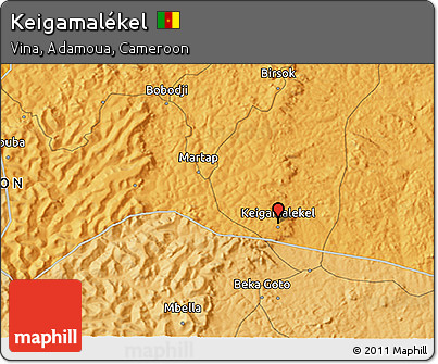 Political 3D Map of Keigamalékel
