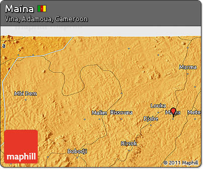 Political 3D Map of Maïna