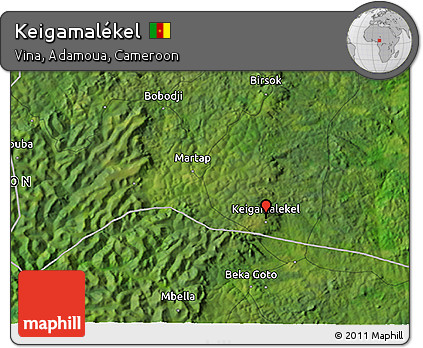 Satellite 3D Map of Keigamalékel
