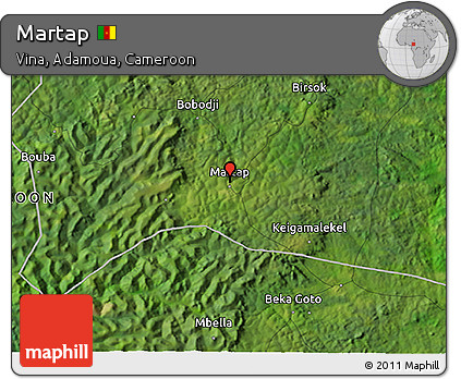 Satellite 3D Map of Martap