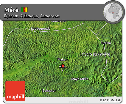 Satellite 3D Map of Méré