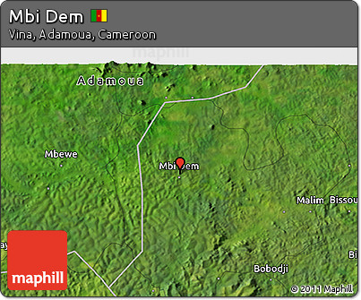 Satellite 3D Map of Mbi Dem