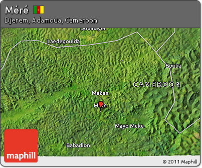 Satellite 3D Map of Méré
