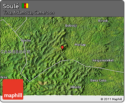 Satellite 3D Map of Soulé