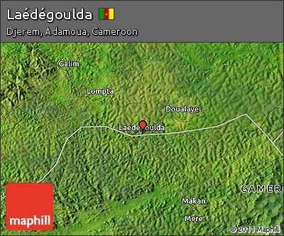 Satellite 3D Map of Laédégoulda