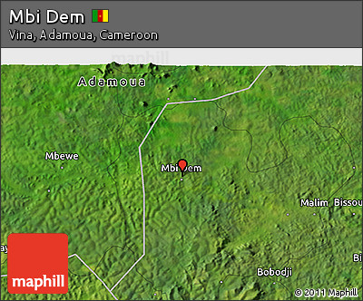 Satellite 3D Map of Mbi Dem
