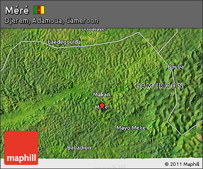 Satellite 3D Map of Méré
