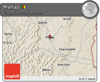Shaded Relief 3D Map of Martap