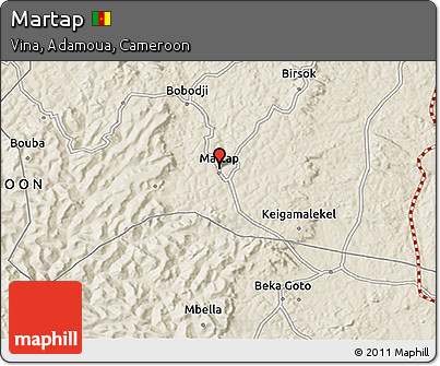 Shaded Relief 3D Map of Martap
