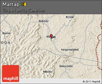 Shaded Relief 3D Map of Martap