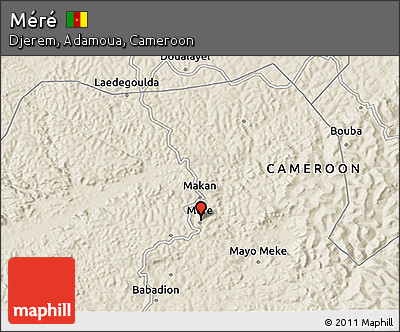 Shaded Relief 3D Map of Méré