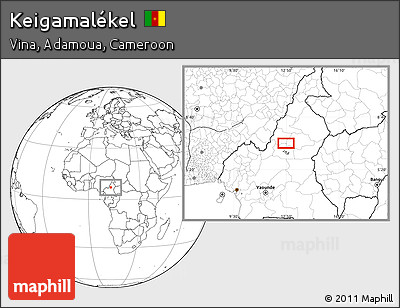 Blank Location Map of Keigamalékel