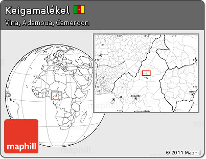 Blank Location Map of Keigamalékel