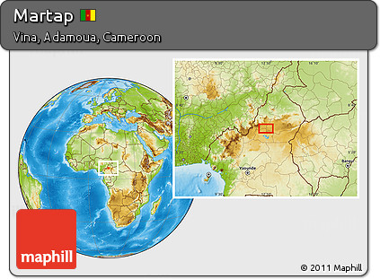 Physical Location Map of Martap