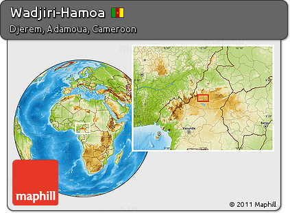 Physical Location Map of Wadjiri-Hamoa