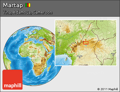 Physical Location Map of Martap