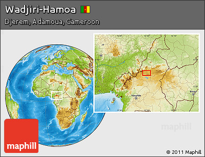 Physical Location Map of Wadjiri-Hamoa