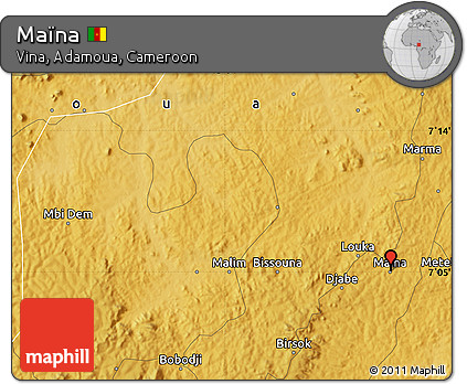 Physical Map of Maïna