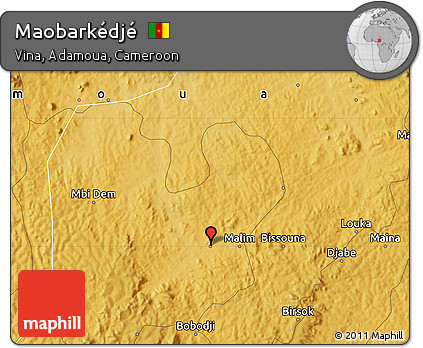Physical Map of Maobarkédjé