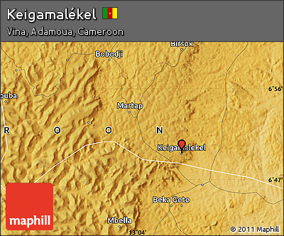 Physical Map of Keigamalékel