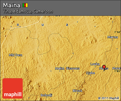 Physical Map of Maïna