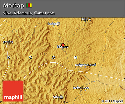 Physical Map of Martap