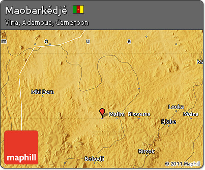 Physical Map of Maobarkédjé
