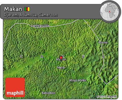 Satellite Map of Makan